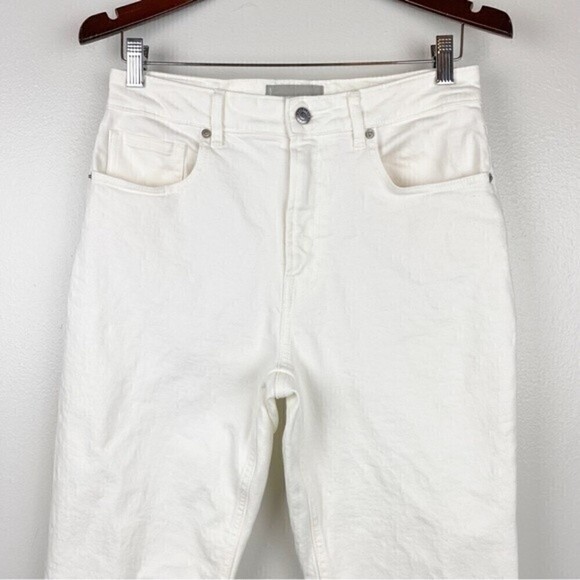 Everlane Curvy Cheeky High Rise Classic Straight Leg Jeans White Size 29 - Picture 5 of 12